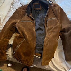 Banana Republic Tan Suede leather Jacket